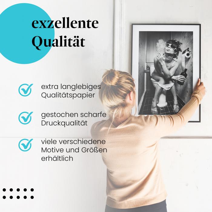 Preview:  Humor: Frau auf Toilette | Postereck 0423